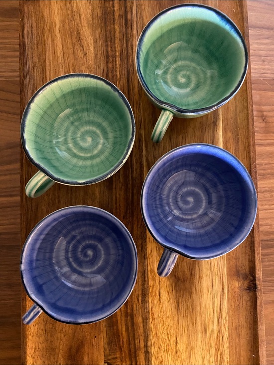 Pottery Barn Other - Pottery Barn 4 Set Espresso Tea Cups 4oz Made in Japan Vintage Drinkware